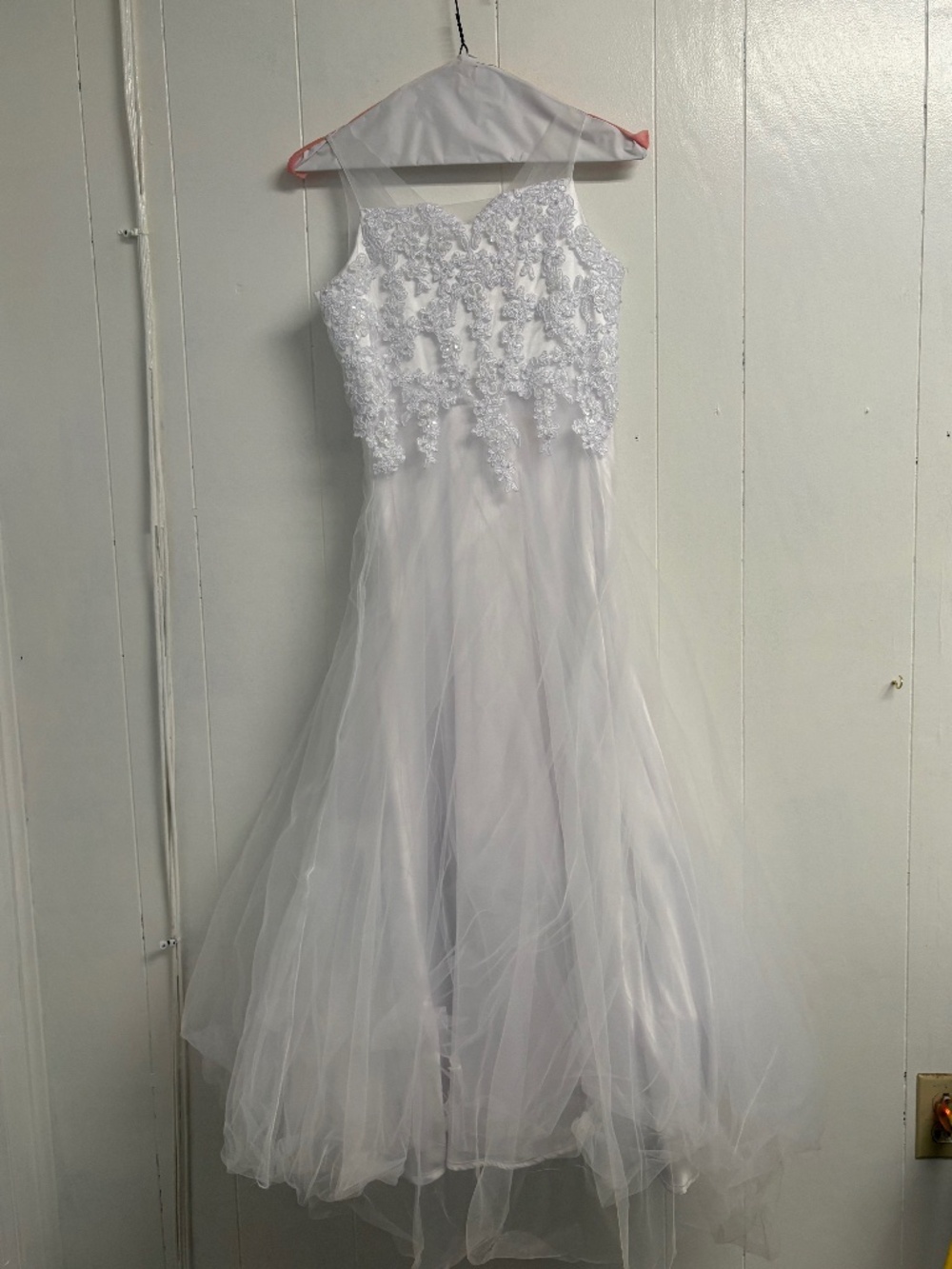Poppies and Roses Girl's White Formal Dress